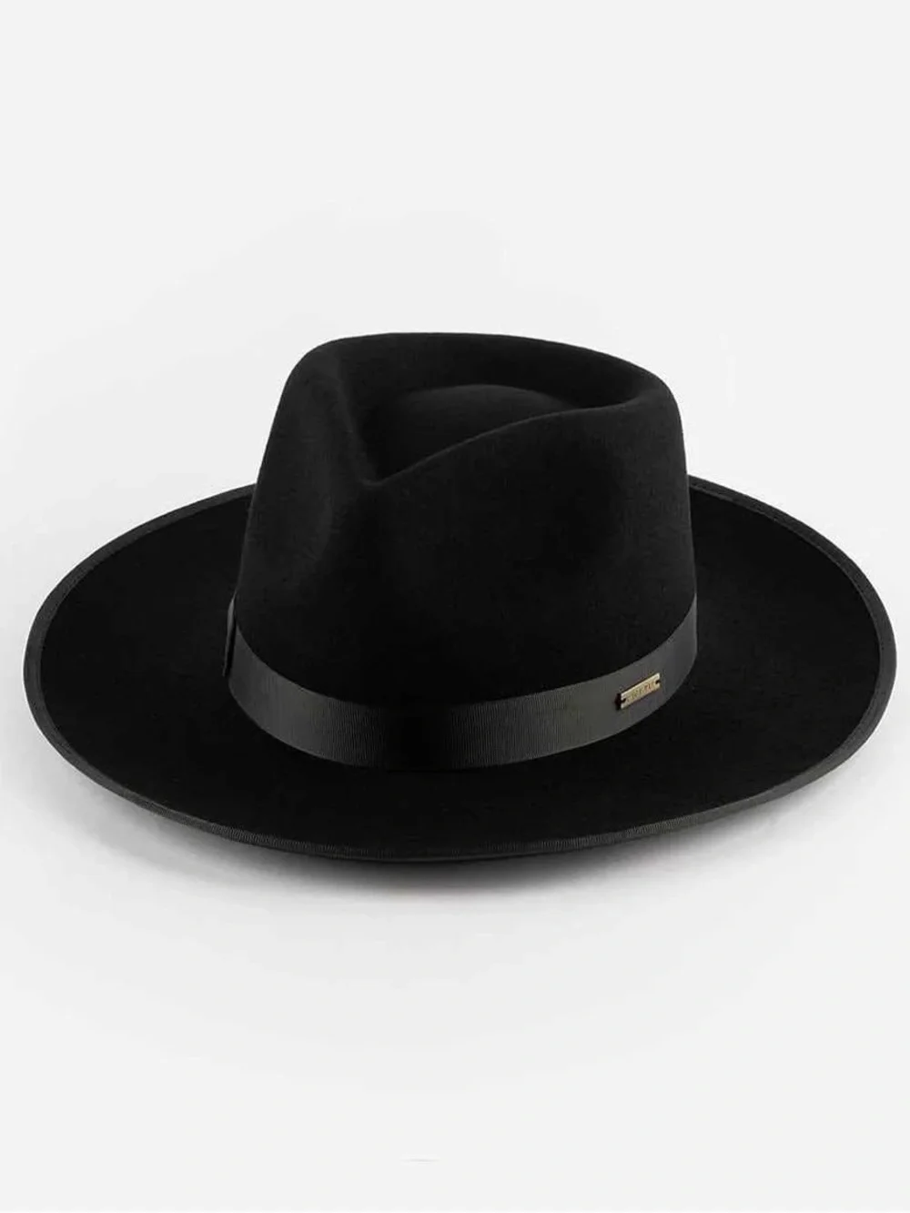 GIGI PIP Black Wide Brim Fedora Hat